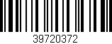 Código de barras (EAN, GTIN, SKU, ISBN): '39720372'