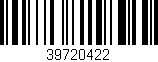 Código de barras (EAN, GTIN, SKU, ISBN): '39720422'
