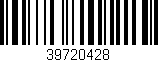 Código de barras (EAN, GTIN, SKU, ISBN): '39720428'