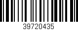 Código de barras (EAN, GTIN, SKU, ISBN): '39720435'