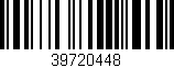 Código de barras (EAN, GTIN, SKU, ISBN): '39720448'