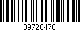 Código de barras (EAN, GTIN, SKU, ISBN): '39720478'