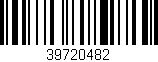 Código de barras (EAN, GTIN, SKU, ISBN): '39720482'
