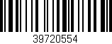 Código de barras (EAN, GTIN, SKU, ISBN): '39720554'