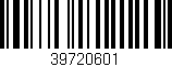 Código de barras (EAN, GTIN, SKU, ISBN): '39720601'