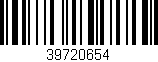 Código de barras (EAN, GTIN, SKU, ISBN): '39720654'