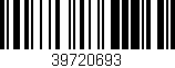 Código de barras (EAN, GTIN, SKU, ISBN): '39720693'