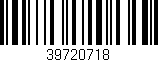 Código de barras (EAN, GTIN, SKU, ISBN): '39720718'