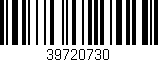 Código de barras (EAN, GTIN, SKU, ISBN): '39720730'