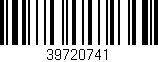 Código de barras (EAN, GTIN, SKU, ISBN): '39720741'