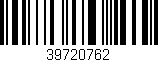 Código de barras (EAN, GTIN, SKU, ISBN): '39720762'
