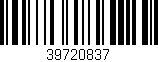 Código de barras (EAN, GTIN, SKU, ISBN): '39720837'