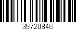 Código de barras (EAN, GTIN, SKU, ISBN): '39720846'