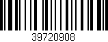 Código de barras (EAN, GTIN, SKU, ISBN): '39720908'