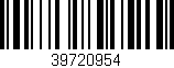 Código de barras (EAN, GTIN, SKU, ISBN): '39720954'