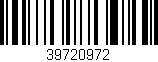 Código de barras (EAN, GTIN, SKU, ISBN): '39720972'