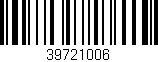 Código de barras (EAN, GTIN, SKU, ISBN): '39721006'
