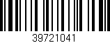 Código de barras (EAN, GTIN, SKU, ISBN): '39721041'