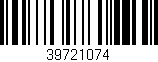 Código de barras (EAN, GTIN, SKU, ISBN): '39721074'