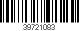 Código de barras (EAN, GTIN, SKU, ISBN): '39721083'