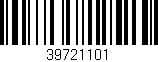 Código de barras (EAN, GTIN, SKU, ISBN): '39721101'