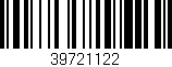 Código de barras (EAN, GTIN, SKU, ISBN): '39721122'