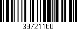Código de barras (EAN, GTIN, SKU, ISBN): '39721160'