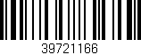 Código de barras (EAN, GTIN, SKU, ISBN): '39721166'