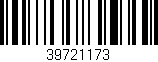 Código de barras (EAN, GTIN, SKU, ISBN): '39721173'