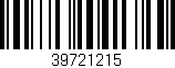 Código de barras (EAN, GTIN, SKU, ISBN): '39721215'