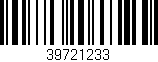 Código de barras (EAN, GTIN, SKU, ISBN): '39721233'