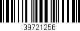 Código de barras (EAN, GTIN, SKU, ISBN): '39721256'