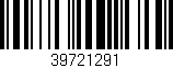 Código de barras (EAN, GTIN, SKU, ISBN): '39721291'