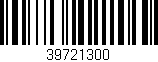 Código de barras (EAN, GTIN, SKU, ISBN): '39721300'