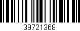 Código de barras (EAN, GTIN, SKU, ISBN): '39721368'