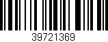 Código de barras (EAN, GTIN, SKU, ISBN): '39721369'