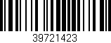 Código de barras (EAN, GTIN, SKU, ISBN): '39721423'