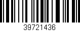 Código de barras (EAN, GTIN, SKU, ISBN): '39721436'