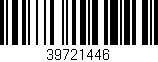 Código de barras (EAN, GTIN, SKU, ISBN): '39721446'