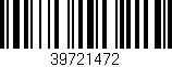 Código de barras (EAN, GTIN, SKU, ISBN): '39721472'