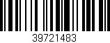 Código de barras (EAN, GTIN, SKU, ISBN): '39721483'