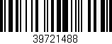 Código de barras (EAN, GTIN, SKU, ISBN): '39721488'