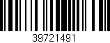 Código de barras (EAN, GTIN, SKU, ISBN): '39721491'