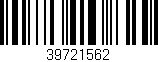 Código de barras (EAN, GTIN, SKU, ISBN): '39721562'