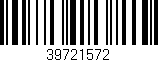 Código de barras (EAN, GTIN, SKU, ISBN): '39721572'