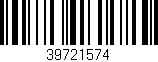 Código de barras (EAN, GTIN, SKU, ISBN): '39721574'