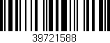 Código de barras (EAN, GTIN, SKU, ISBN): '39721588'