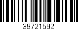 Código de barras (EAN, GTIN, SKU, ISBN): '39721592'