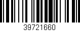 Código de barras (EAN, GTIN, SKU, ISBN): '39721660'