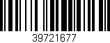 Código de barras (EAN, GTIN, SKU, ISBN): '39721677'